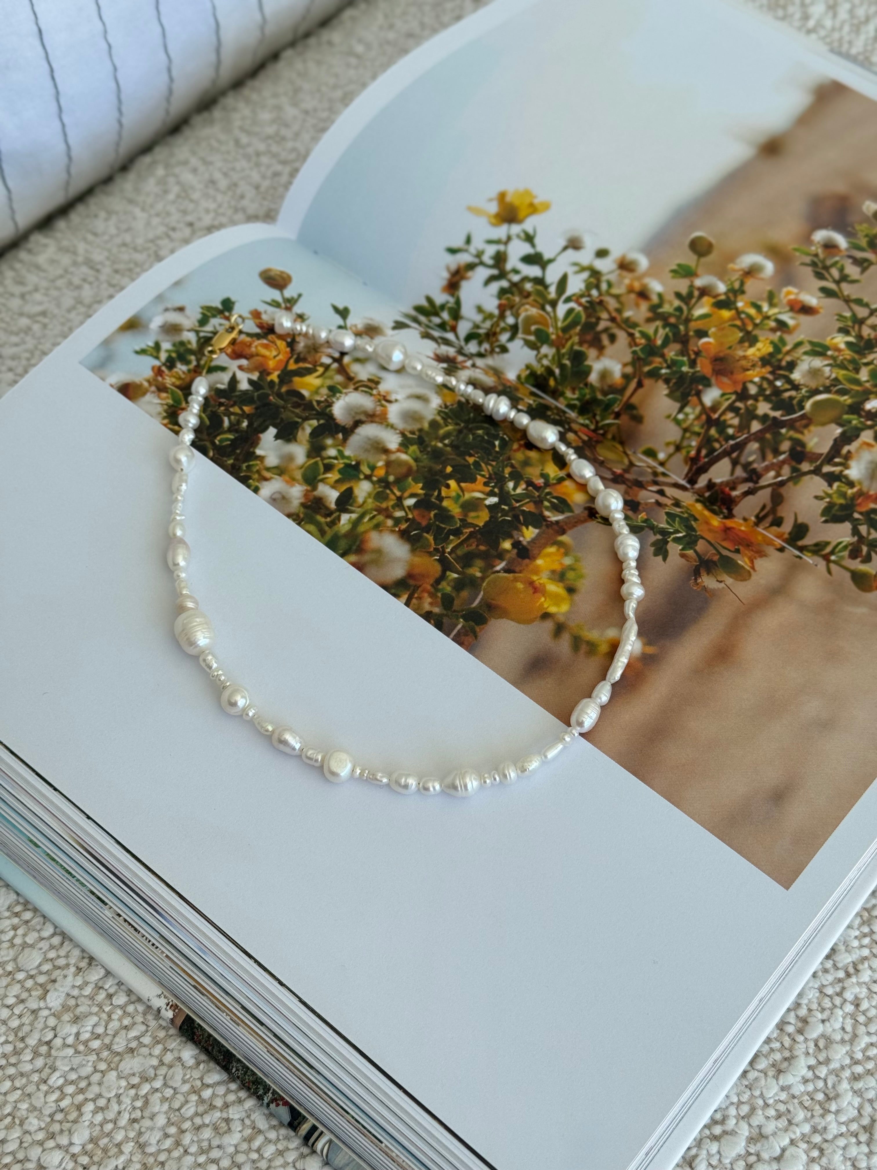 Bronte Necklace Mixed Pearl