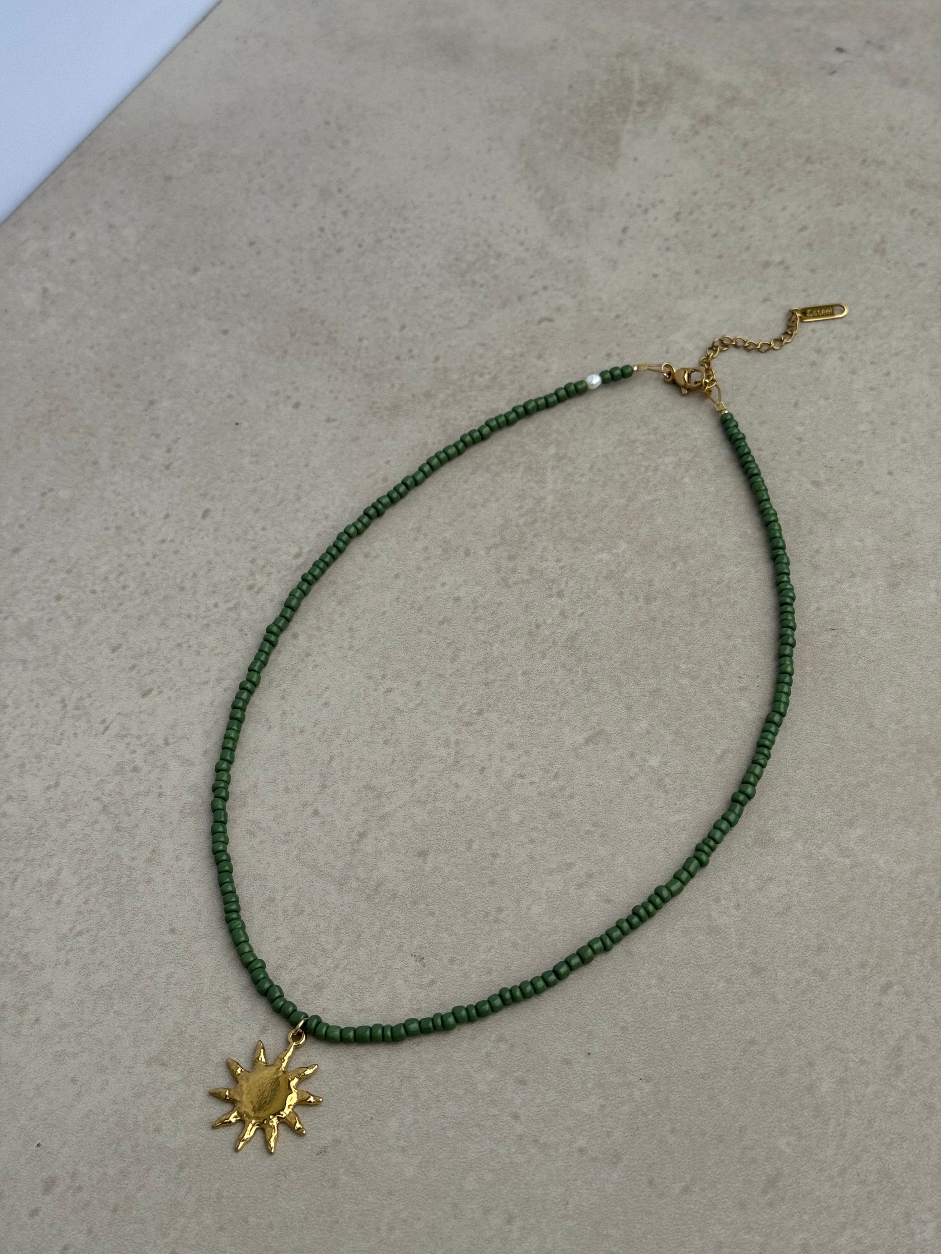 Soleil Necklace Green