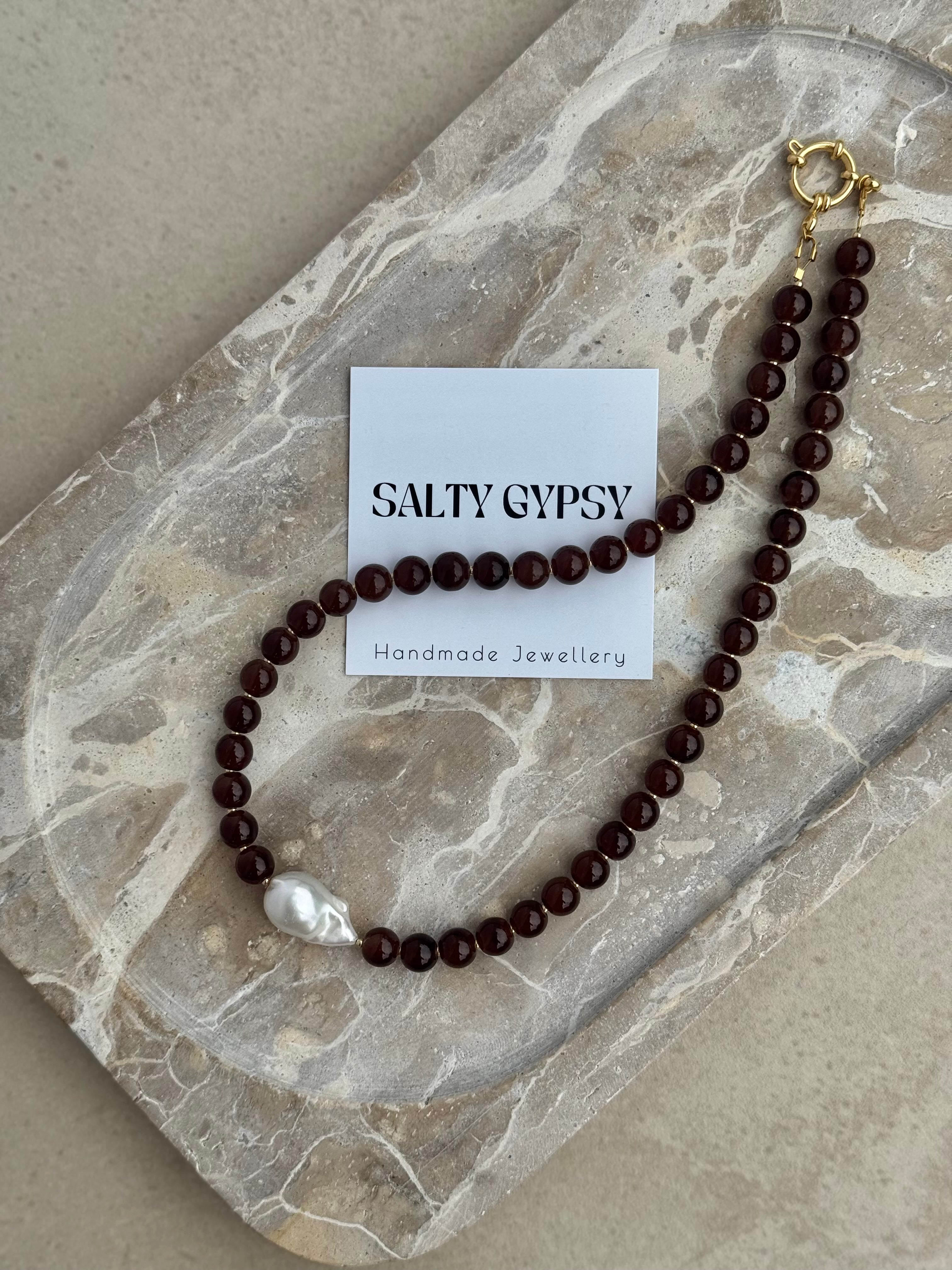 Sloane Necklace - Brown