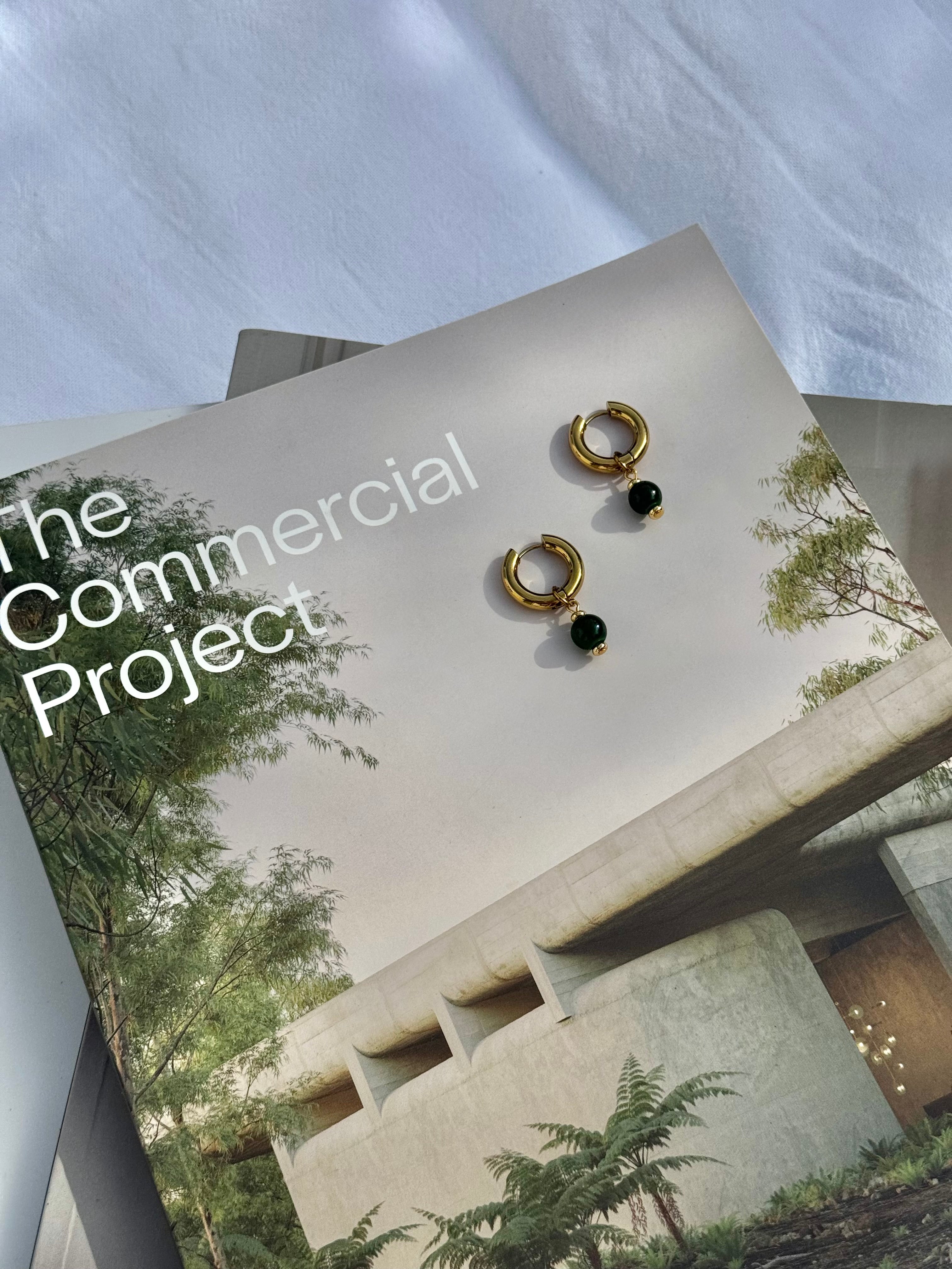 Sloane Chunky Hoops - Green