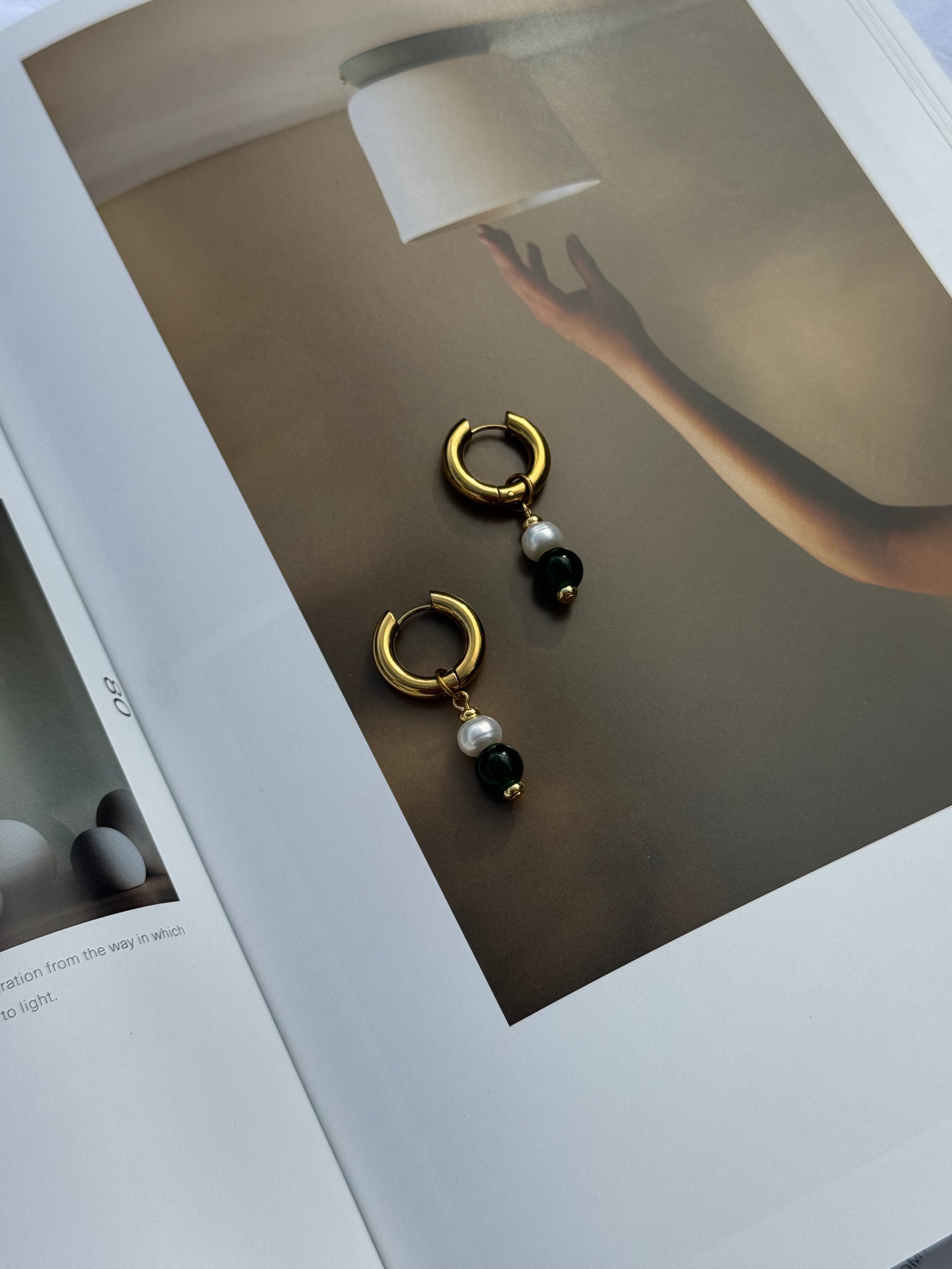 Harlow Chunky Hoops - Green