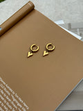 Devotation Chunky Hoops - Gold