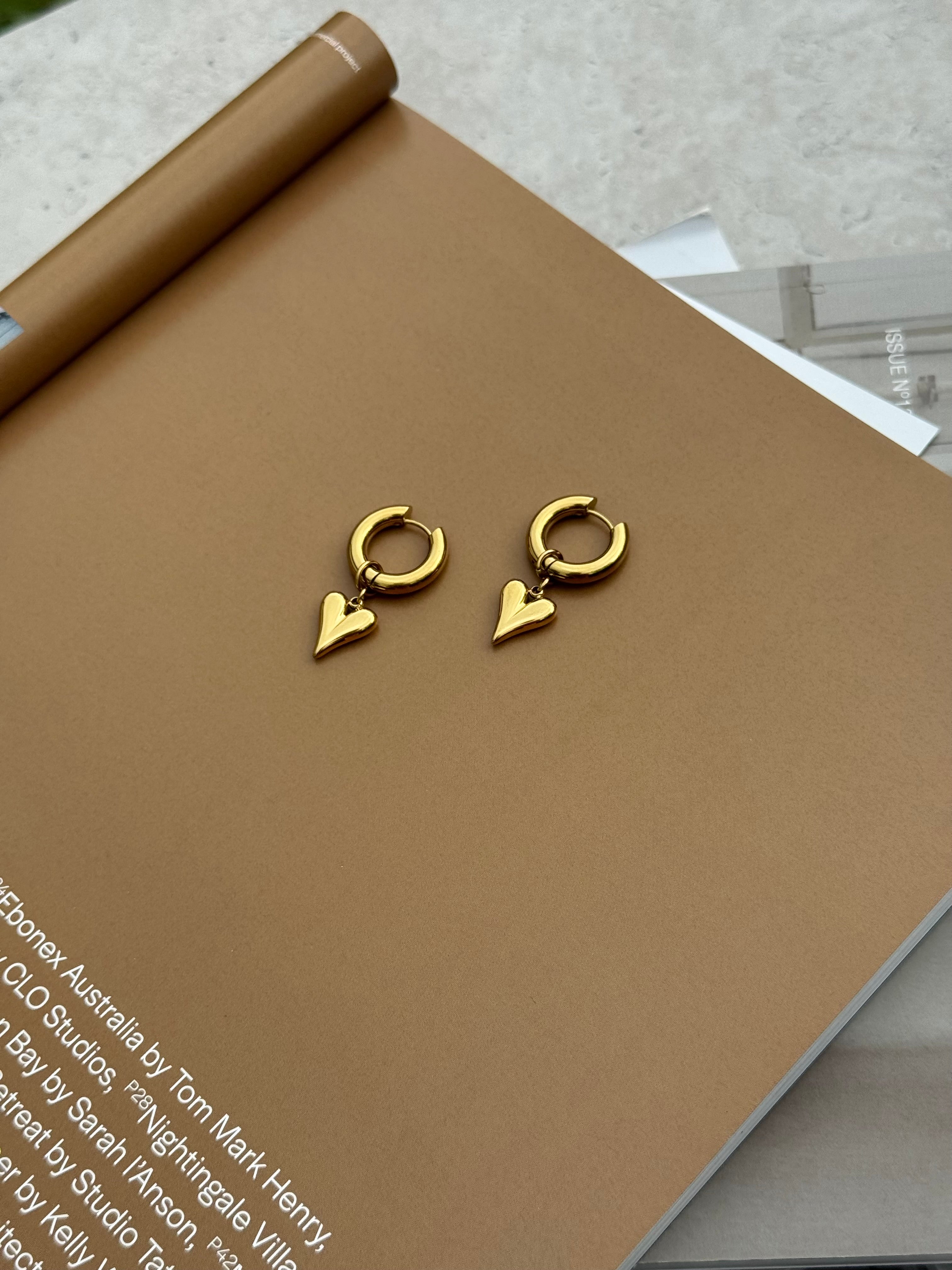 Devotation Chunky Hoops - Gold