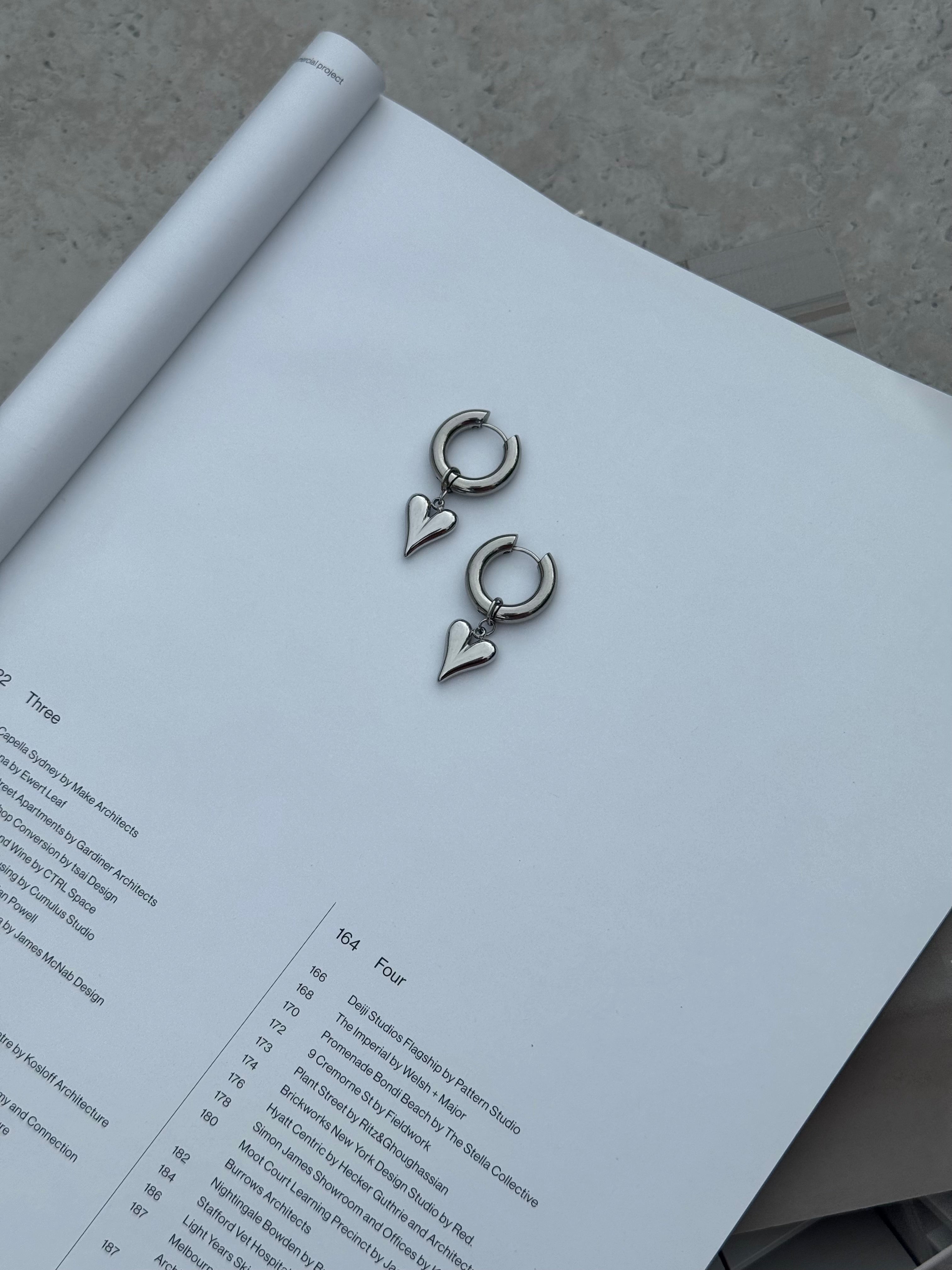 Devotation Chunky Hoops - Silver