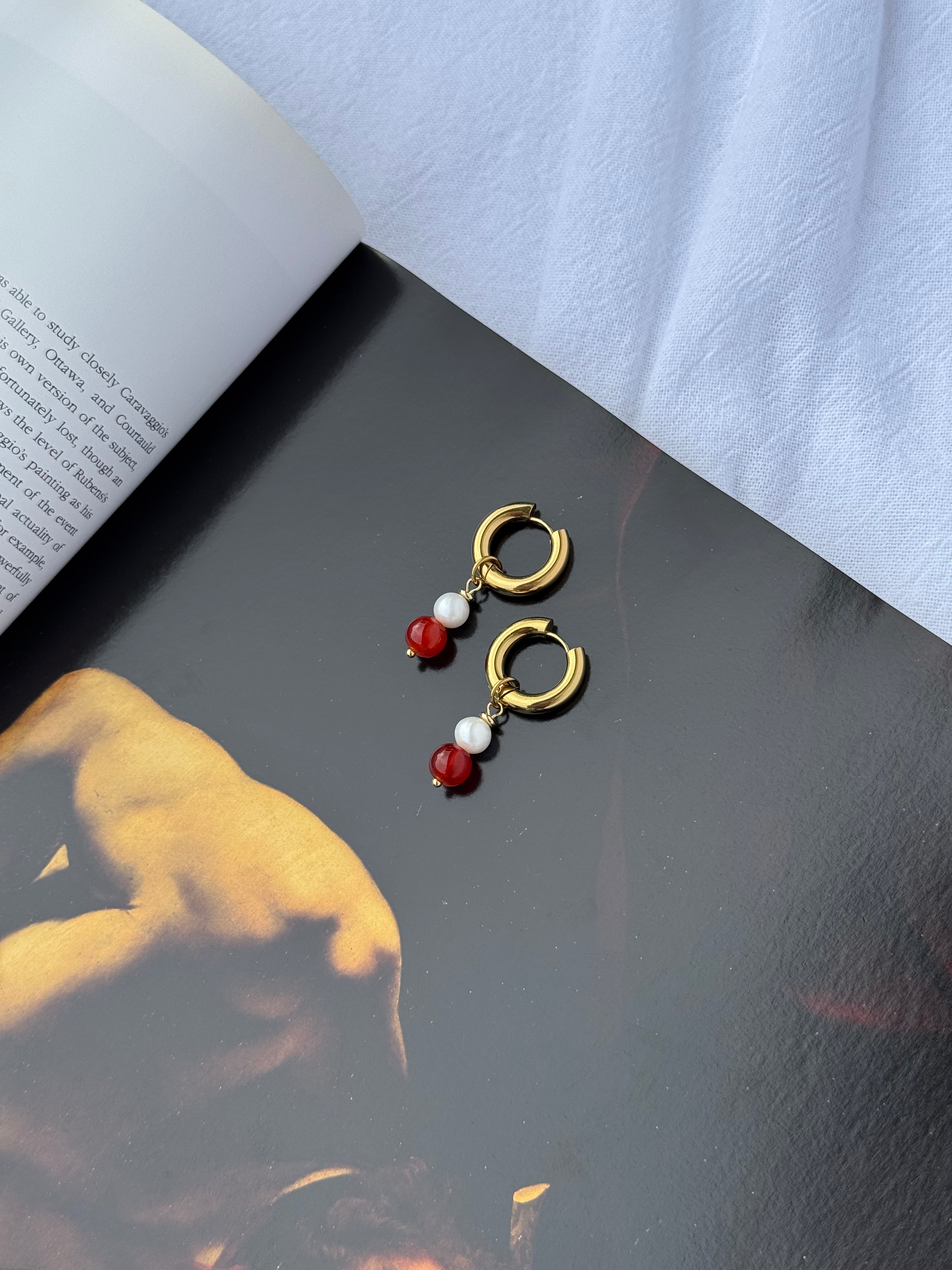 Harlow Chunky Hoops - Red